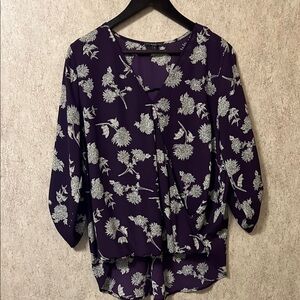 Floral Purple Women's Top